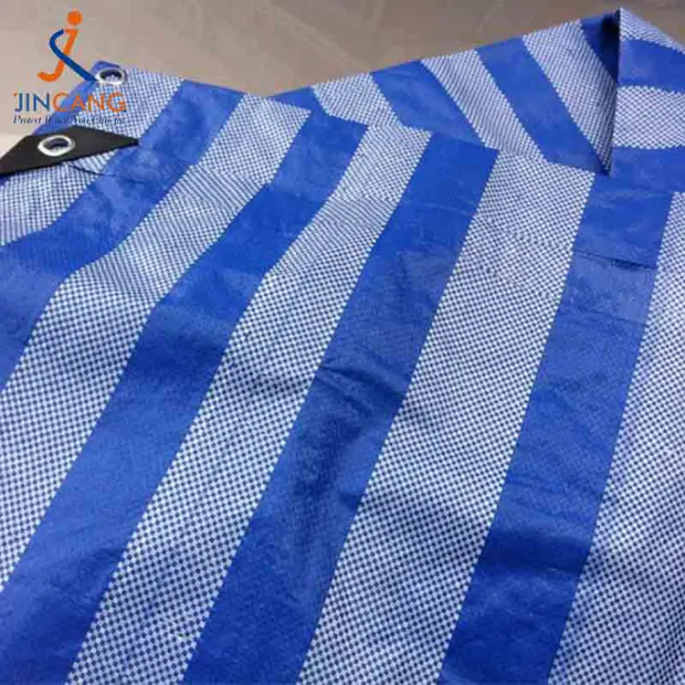 100% genanvendt materiale pp tarpaulin med sort trekant forstærket