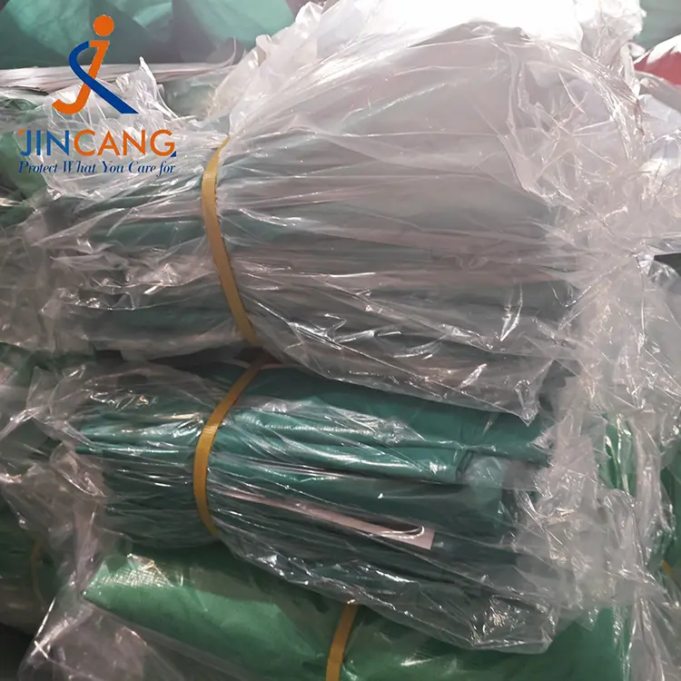 120 gsm grøn sølv pe tarpaulin