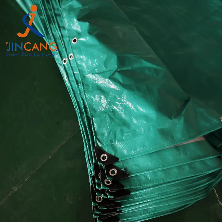 120 gsm grøn sølv pe tarpaulin