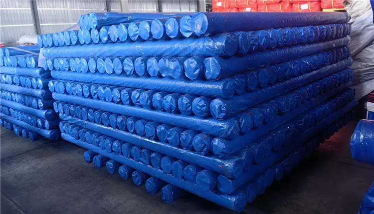 Blue Pe tarpaulinrulle er til holdbar beskyttelse.