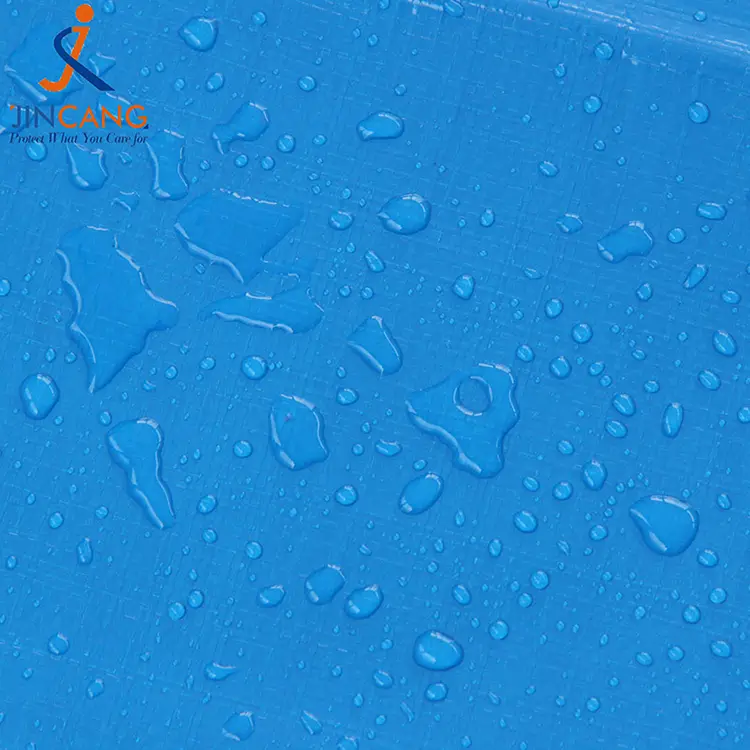 220g blå hvid med print pe tarpaulin