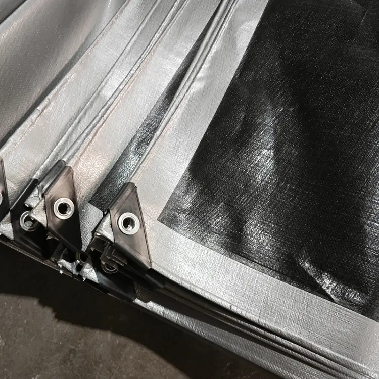 Sort sølv 240 jomfru pe tarpaulin