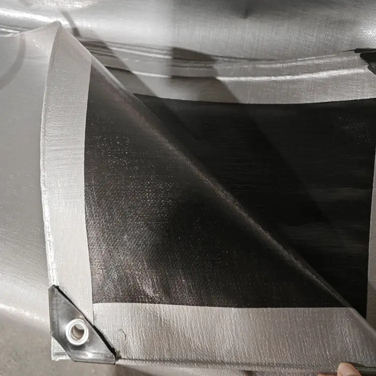 Sort sølv 240 jomfru pe tarpaulin