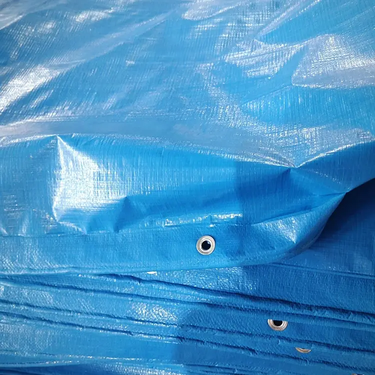 Blå 150 gsm pe tarpaulin