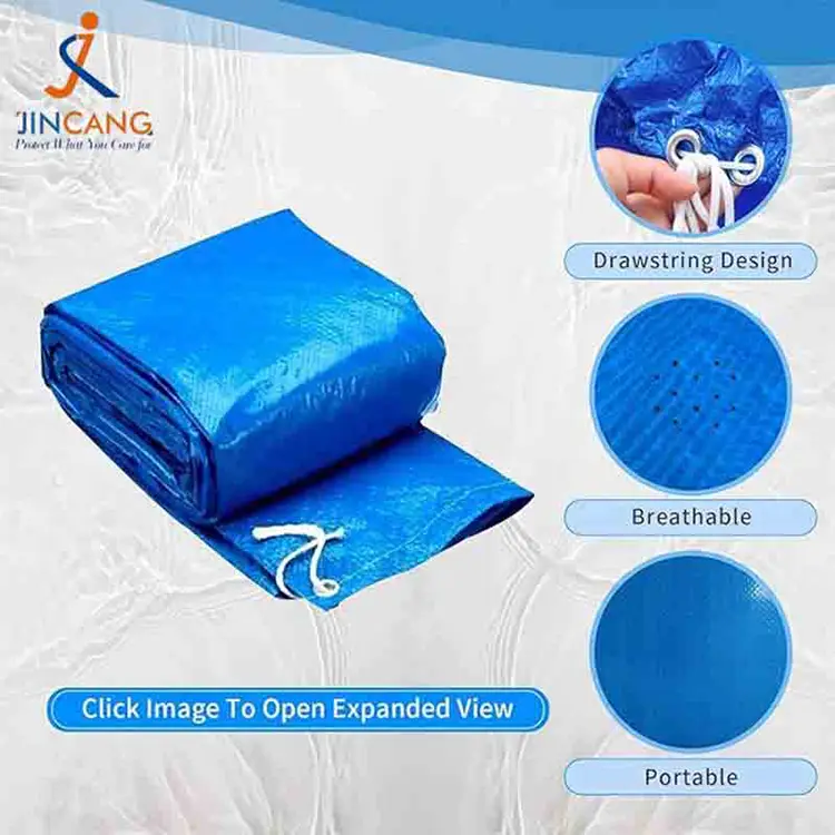 Blue Tarpaulin PE Swimming Pool Covers
