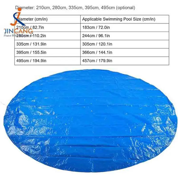 Blue Tarpaulin PE Swimming Pool Covers