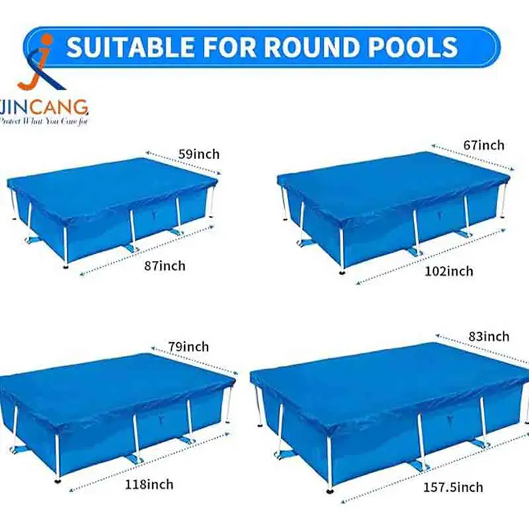 Blue Tarpaulin PE Swimming Pool Covers