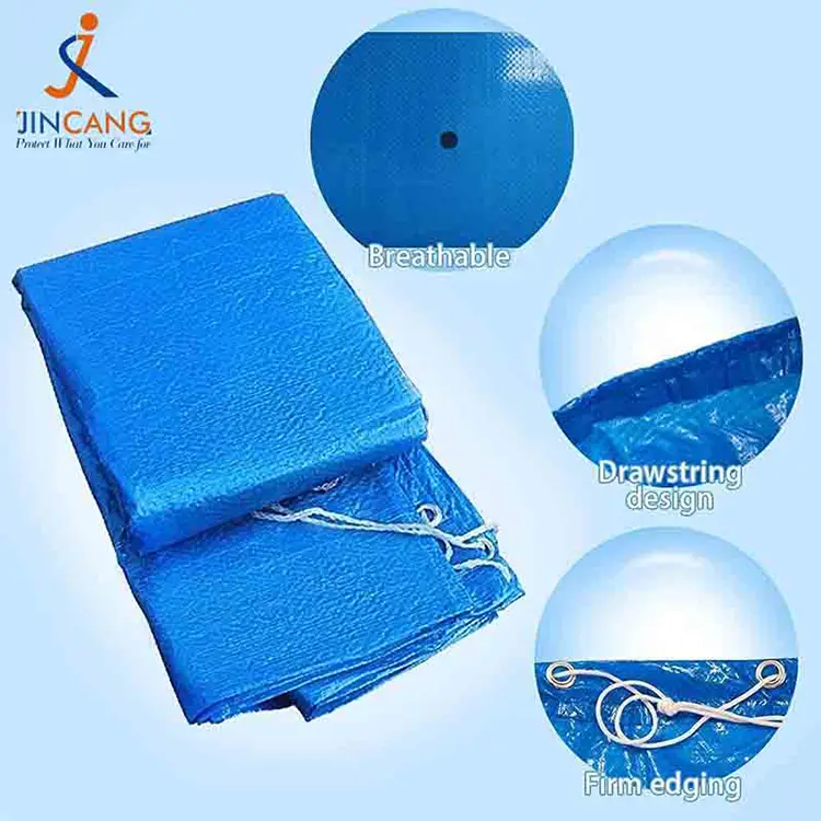 Blue Tarpaulin PE Swimming Pool Covers