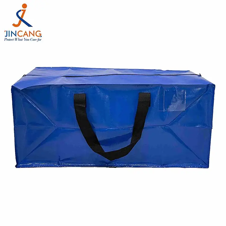 Supermarked sammenfoldelig PP -vævet bevægende taske