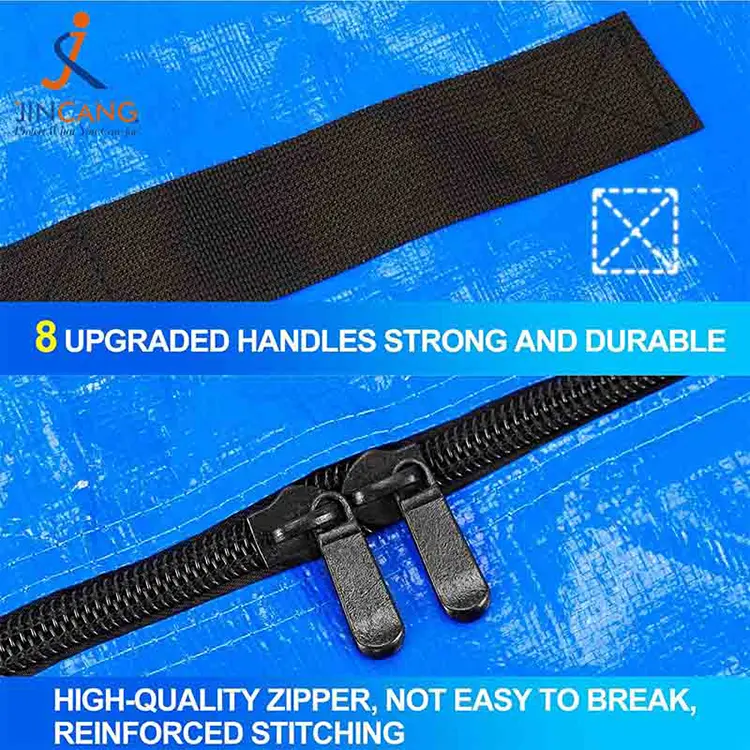 Kraftig pe-madrasafdækning med lynlås